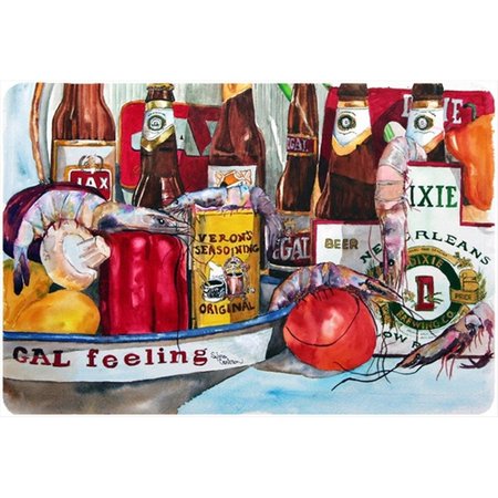 CAROLINES TREASURES 9.25 x 7.75 in. Verons and New Orleans Beers Mouse Pad- Hot Pad Or Trivet 1010MP